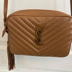 YSL Leo Camera Bag in Cinnamon color